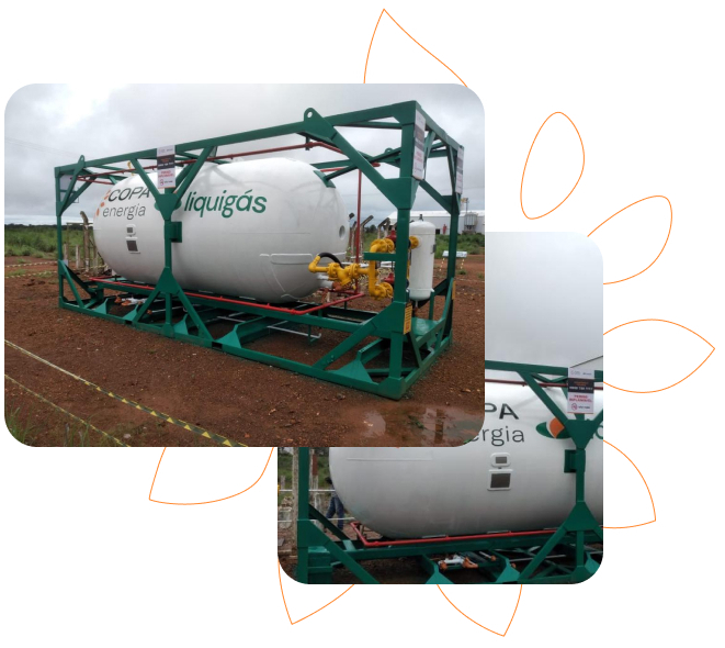 Imagens da Skid tank
