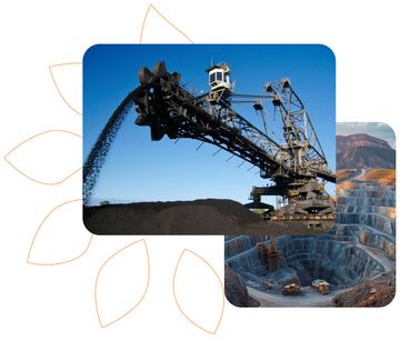 Imagens da Indústria de mineração