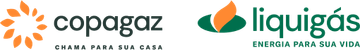 Logo Copagaz - Chama para sua casa e logo Liquigás - Energia para sua vida